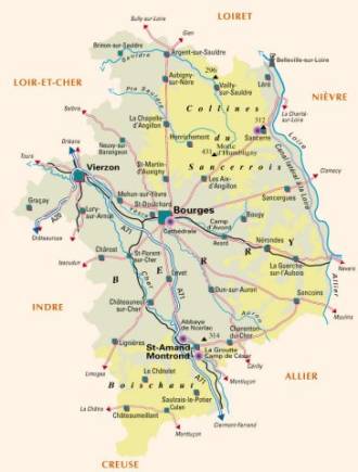 carte du Cher